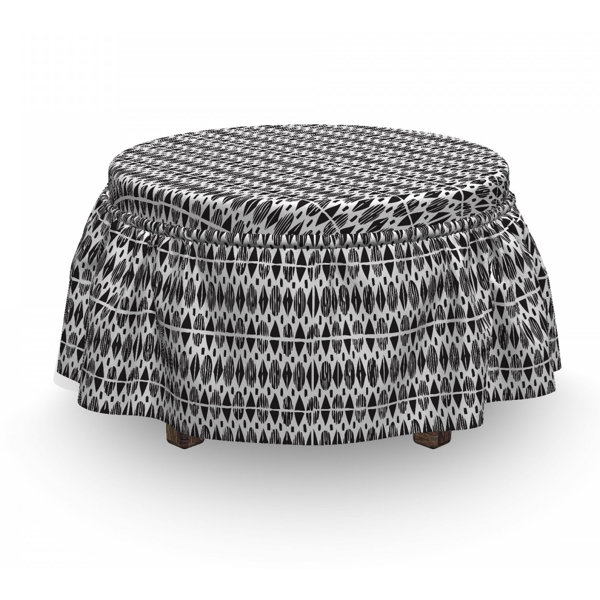East Urban Home Oval Shapes Ottoman Slipcover Wayfair